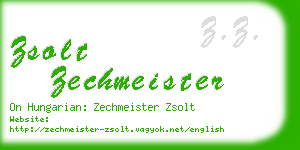 zsolt zechmeister business card